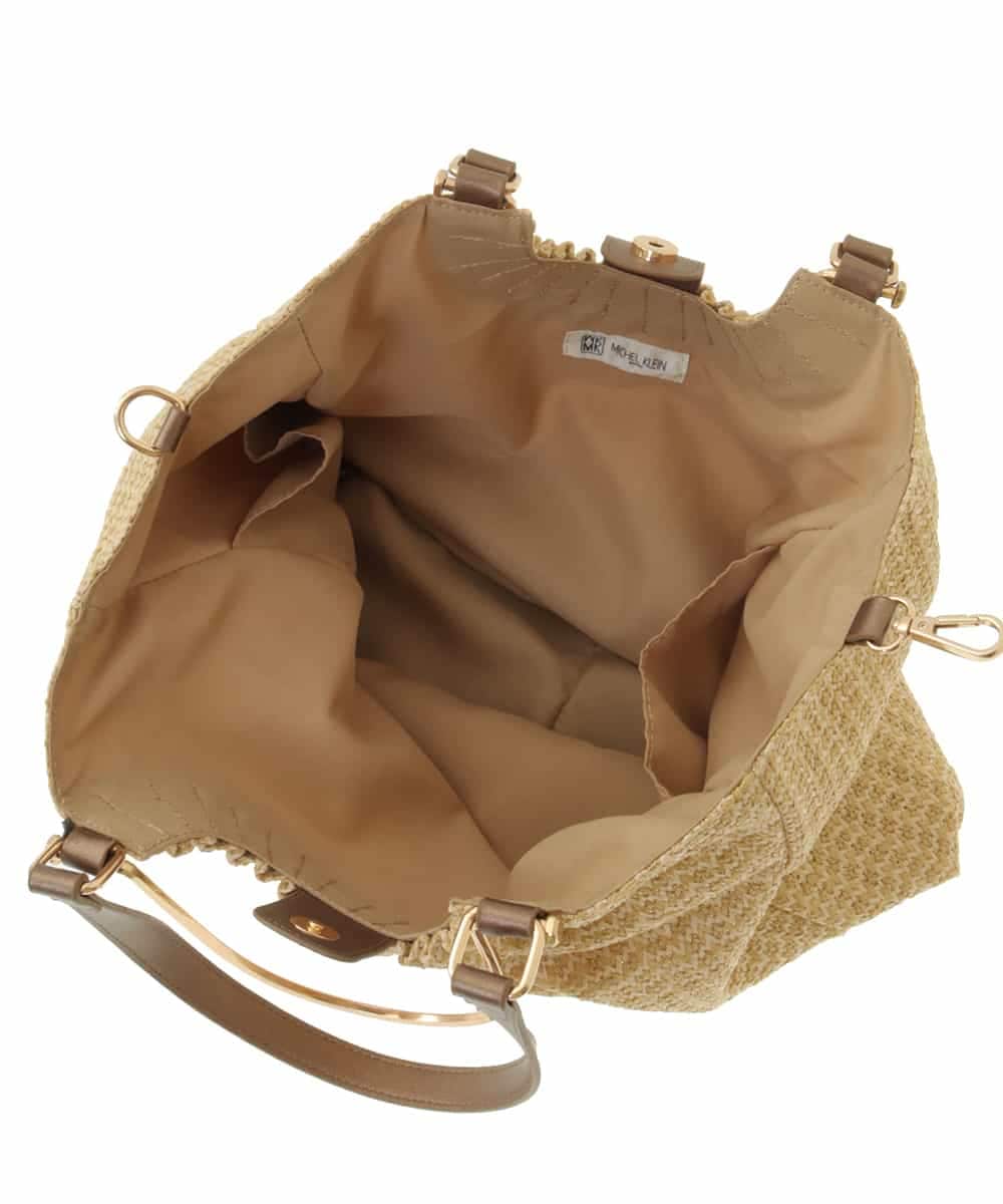 BPCGP31140 MK MICHEL KLEIN BAG(MK ミッシェルクラン バッグ) [3WAY]編みデザイントートバッグ ベージュ