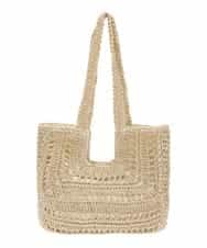 BPCGP42130 MK MICHEL KLEIN BAG(MK ミッシェルクラン バッグ) スクエアデザインメッシュバッグ ベージュ