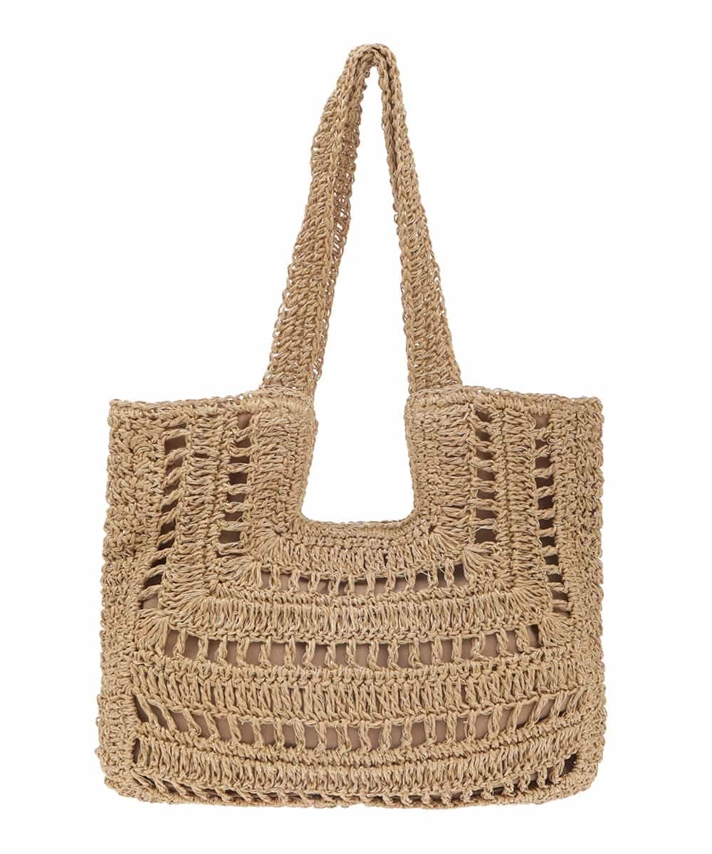 BPCGP42130 MK MICHEL KLEIN BAG(MK ミッシェルクラン バッグ) スクエアデザインメッシュバッグ キャメル