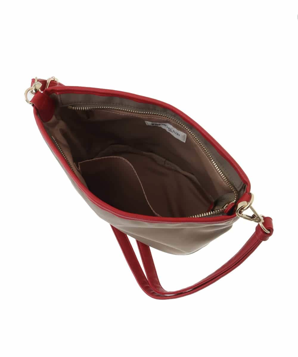BPCGP53140 MK MICHEL KLEIN BAG(MK ミッシェルクラン バッグ) [3WAY]ラフィアミニバッグ レッド