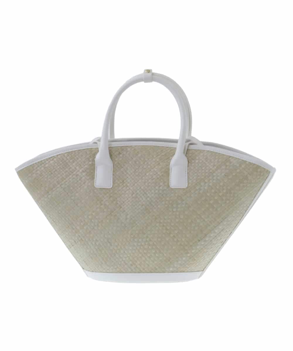 BPCGP54160 MK MICHEL KLEIN BAG(MK ミッシェルクラン バッグ) [インバッグ付き]扇型トートバッグ アイボリー