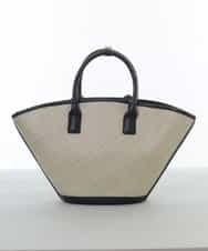 BPCGP54160 MK MICHEL KLEIN BAG(MK ミッシェルクラン バッグ) [インバッグ付き]扇型トートバッグ ブラック