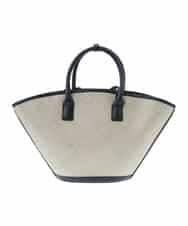 BPCGP54160 MK MICHEL KLEIN BAG(MK ミッシェルクラン バッグ) [インバッグ付き]扇型トートバッグ ブラック