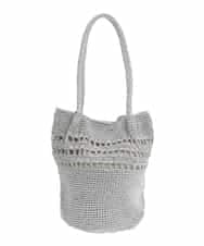BPCGS32140 MK MICHEL KLEIN BAG(MK ミッシェルクラン バッグ) ラメカラーメッシュトートバッグ シルバー