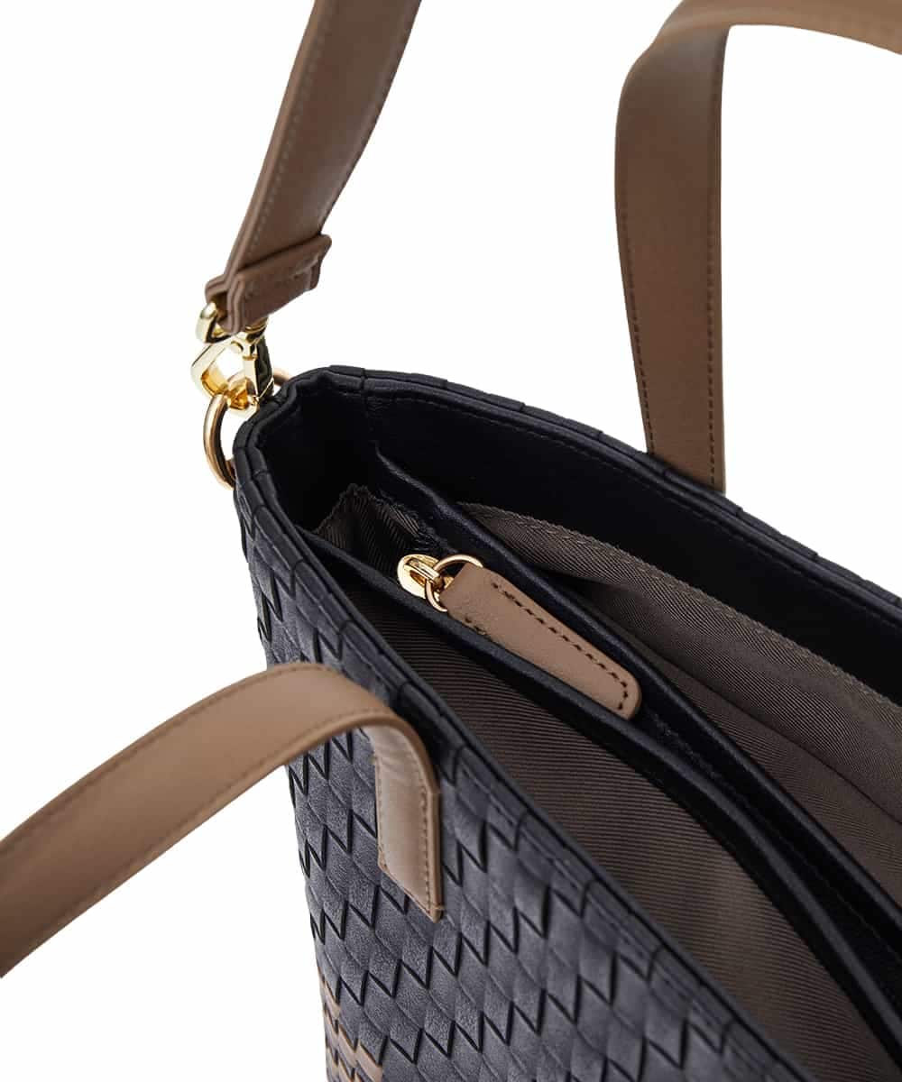 BPCGS37160 MK MICHEL KLEIN BAG(MK ミッシェルクラン バッグ) [2WAY]メッシュトートバッグ ブラック