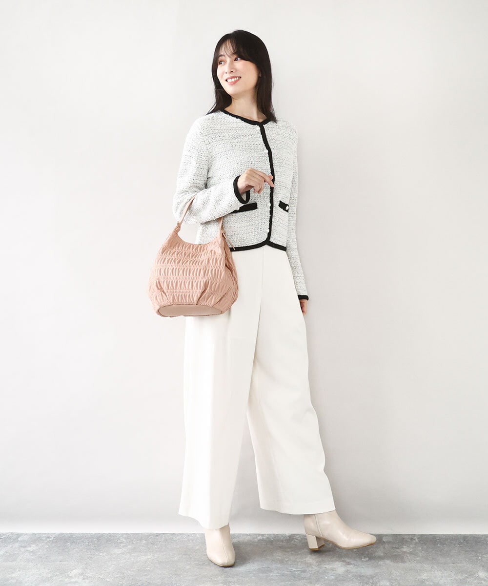 BPCJA71150 MK MICHEL KLEIN BAG(MK ミッシェルクラン バッグ) [2WAY]ギャザーデザインバッグ ピンク