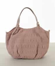 BPCJA71150 MK MICHEL KLEIN BAG(MK ミッシェルクラン バッグ) [2WAY]ギャザーデザインバッグ ピンク