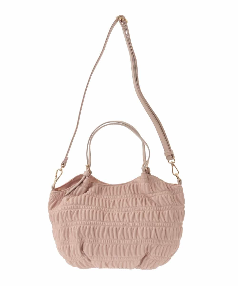 BPCJA71150 MK MICHEL KLEIN BAG(MK ミッシェルクラン バッグ) [2WAY]ギャザーデザインバッグ ピンク
