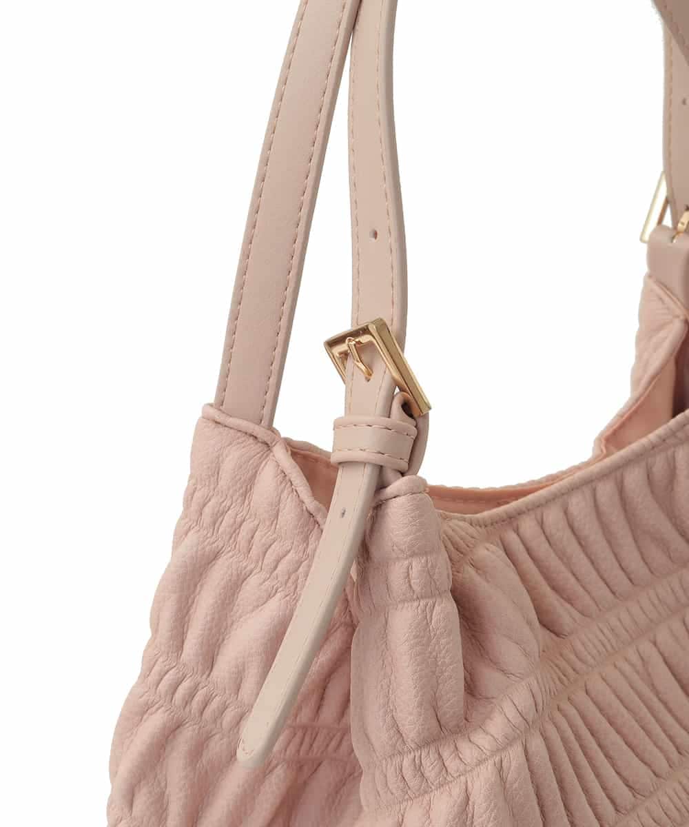 BPCJA71150 MK MICHEL KLEIN BAG(MK ミッシェルクラン バッグ) [2WAY]ギャザーデザインバッグ ピンク