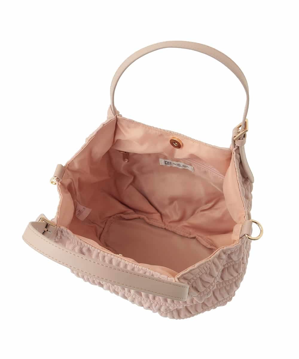 BPCJA71150 MK MICHEL KLEIN BAG(MK ミッシェルクラン バッグ) [2WAY]ギャザーデザインバッグ ピンク