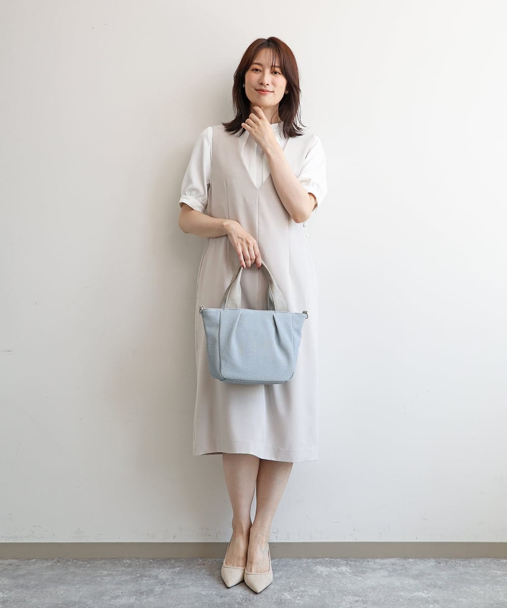 BPCJD62150 MK MICHEL KLEIN BAG(MK ミッシェルクラン バッグ) [2WAY/軽量]コンパクトオープンスクエアバッグ ブラック