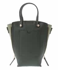 BPCJS81120 MK MICHEL KLEIN BAG(MK ミッシェルクラン バッグ) [2WAY・軽量]配色ガセットコンパクトバッグ ブラック×カーキ