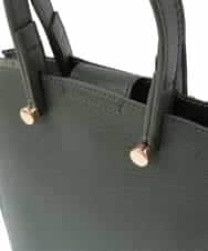 BPCJS81120 MK MICHEL KLEIN BAG(MK ミッシェルクラン バッグ) [2WAY・軽量]配色ガセットコンパクトバッグ ブラック×カーキ