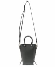 BPCJS81120 MK MICHEL KLEIN BAG(MK ミッシェルクラン バッグ) [2WAY・軽量]配色ガセットコンパクトバッグ ブラック×カーキ