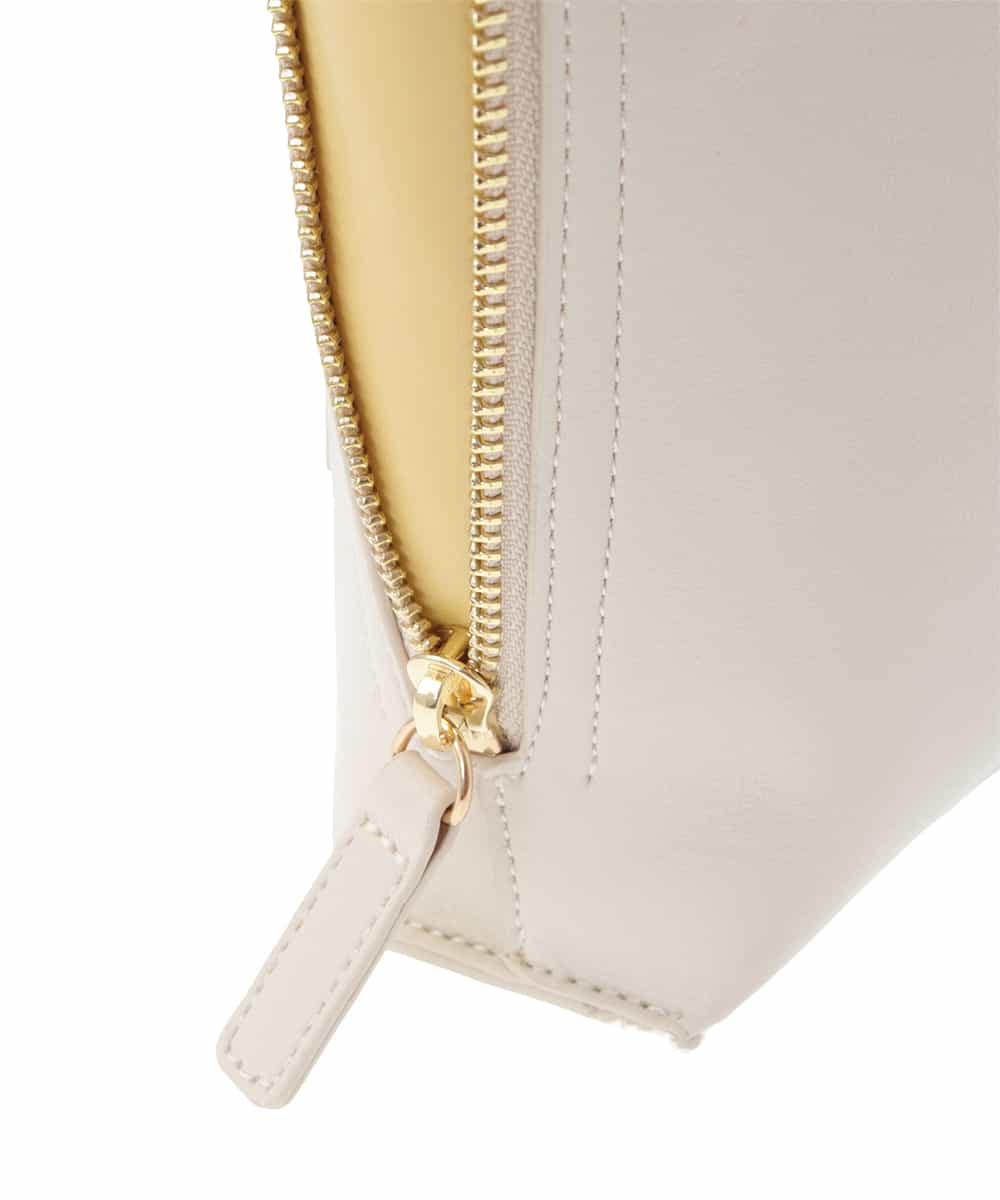 BPCJS81120 MK MICHEL KLEIN BAG(MK ミッシェルクラン バッグ) [2WAY・軽量]配色ガセットコンパクトバッグ ブラック×カーキ