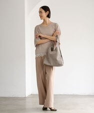 BPCLD93160 MK MICHEL KLEIN BAG(MK ミッシェルクラン バッグ) [軽量/ハンドル調整可能]スエード調ワンハンドルホーボーバッグ アイボリー
