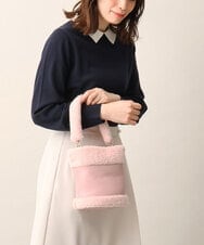 BPCLV91150 MK MICHEL KLEIN BAG(MK ミッシェルクラン バッグ) [2WAY]合成皮革ミニバケツバッグ ピンク