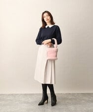 BPCLV91150 MK MICHEL KLEIN BAG(MK ミッシェルクラン バッグ) [2WAY]合成皮革ミニバケツバッグ ピンク