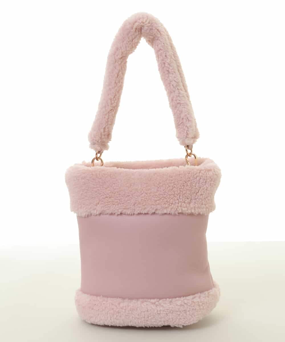 BPCLV91150 MK MICHEL KLEIN BAG(MK ミッシェルクラン バッグ) [2WAY]合成皮革ミニバケツバッグ ピンク