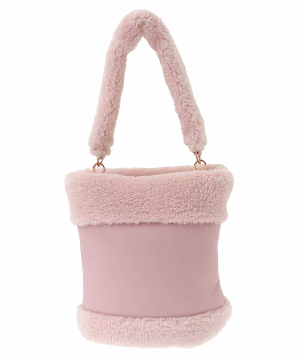 BPCLV91150 MK MICHEL KLEIN BAG(MK ミッシェルクラン バッグ) [2WAY]合成皮革ミニバケツバッグ ピンク