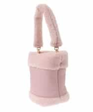 BPCLV91150 MK MICHEL KLEIN BAG(MK ミッシェルクラン バッグ) [2WAY]合成皮革ミニバケツバッグ ピンク