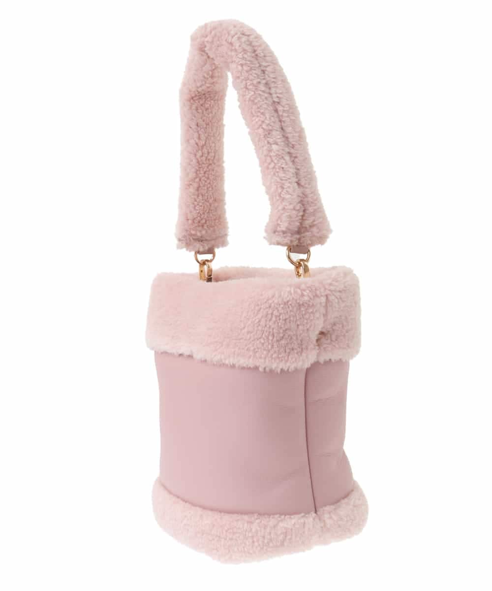 BPCLV91150 MK MICHEL KLEIN BAG(MK ミッシェルクラン バッグ) [2WAY]合成皮革ミニバケツバッグ ピンク