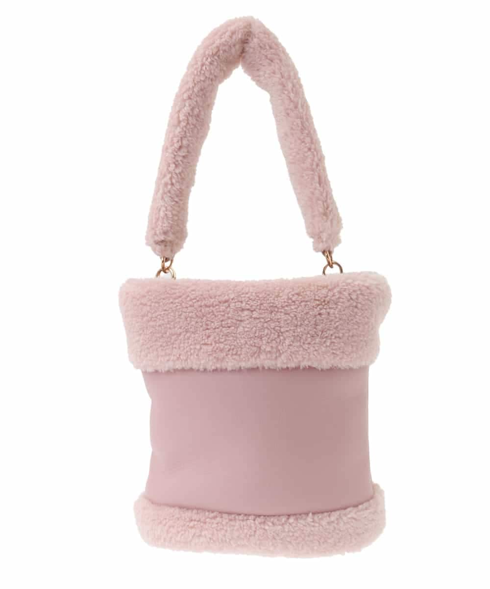 BPCLV91150 MK MICHEL KLEIN BAG(MK ミッシェルクラン バッグ) [2WAY]合成皮革ミニバケツバッグ ピンク