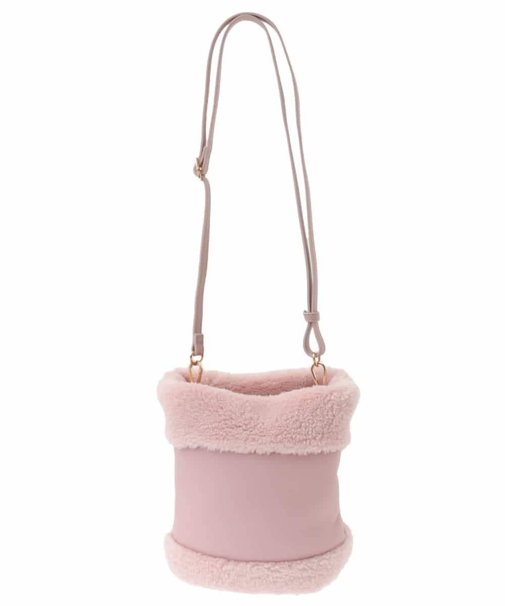 BPCLV91150 MK MICHEL KLEIN BAG(MK ミッシェルクラン バッグ) [2WAY]合成皮革ミニバケツバッグ ピンク