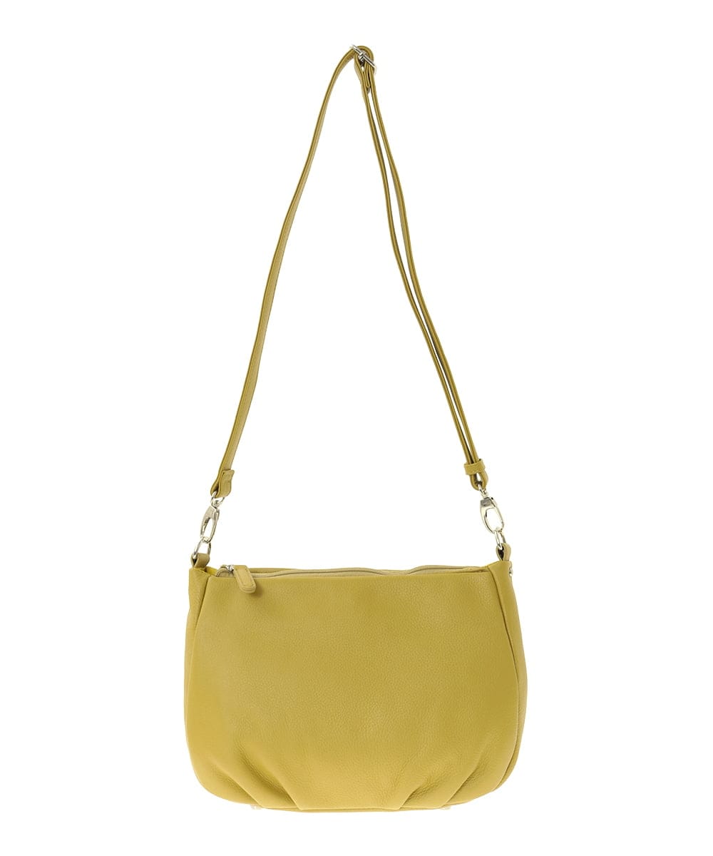 BPKAD01260 MK MICHEL KLEIN BAG(MK ミッシェルクラン バッグ) [2WAY]ギャザーポイントワンハンドルバッグ マスタード