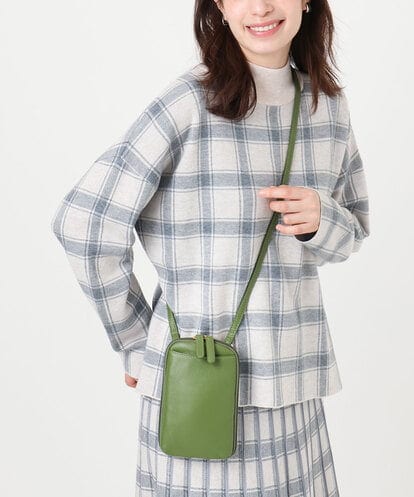 BPKAD30165 MK MICHEL KLEIN BAG [軽量]牛革ショルダーウォレットバッグ