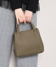 BPKAG06270 MK MICHEL KLEIN BAG(MK ミッシェルクラン バッグ) [2WAY]牛革コンパクトスクエアバッグ ブラウンベージュ
