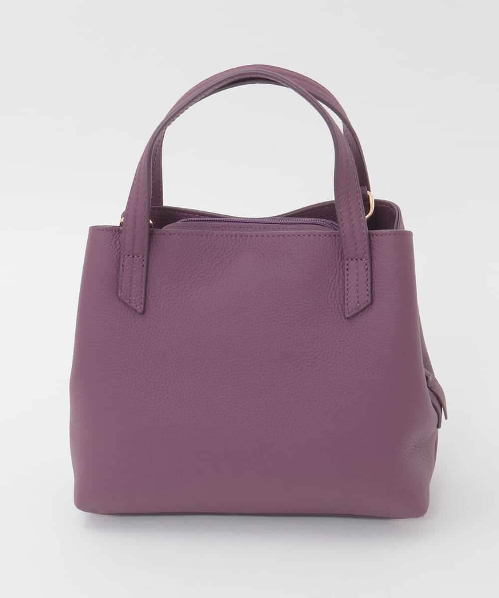 BPKAG06270 MK MICHEL KLEIN BAG(MK ミッシェルクラン バッグ) [2WAY]牛革コンパクトスクエアバッグ パープル