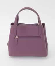 BPKAG06270 MK MICHEL KLEIN BAG(MK ミッシェルクラン バッグ) [2WAY]牛革コンパクトスクエアバッグ パープル