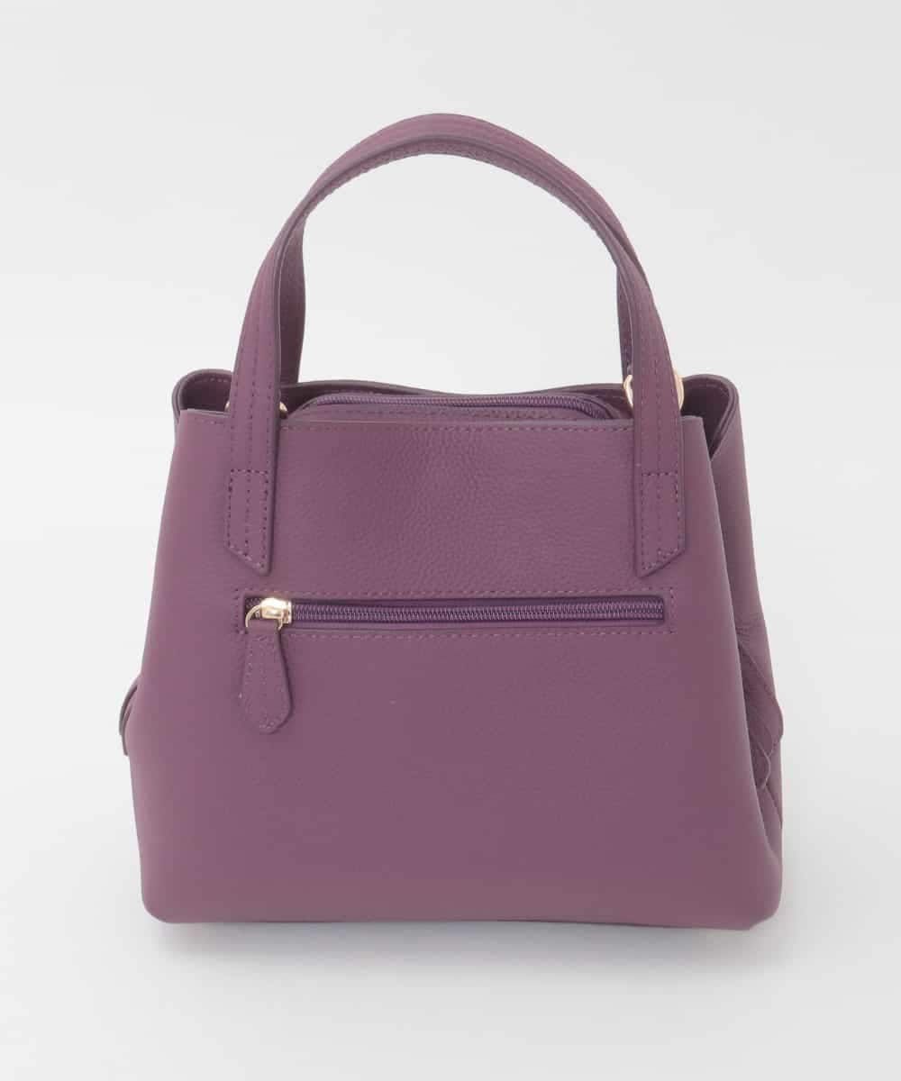 BPKAG06270 MK MICHEL KLEIN BAG(MK ミッシェルクラン バッグ) [2WAY]牛革コンパクトスクエアバッグ パープル