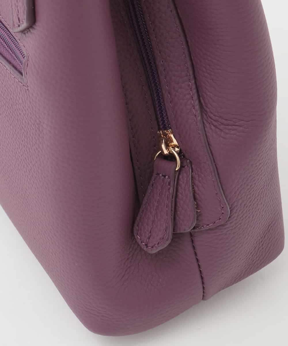 BPKAG06270 MK MICHEL KLEIN BAG(MK ミッシェルクラン バッグ) [2WAY]牛革コンパクトスクエアバッグ パープル