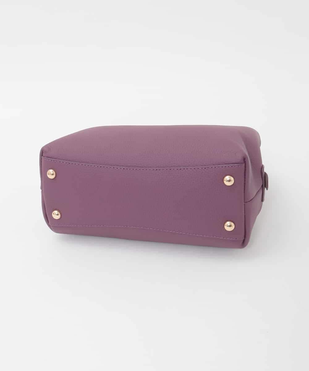 BPKAG06270 MK MICHEL KLEIN BAG(MK ミッシェルクラン バッグ) [2WAY]牛革コンパクトスクエアバッグ パープル