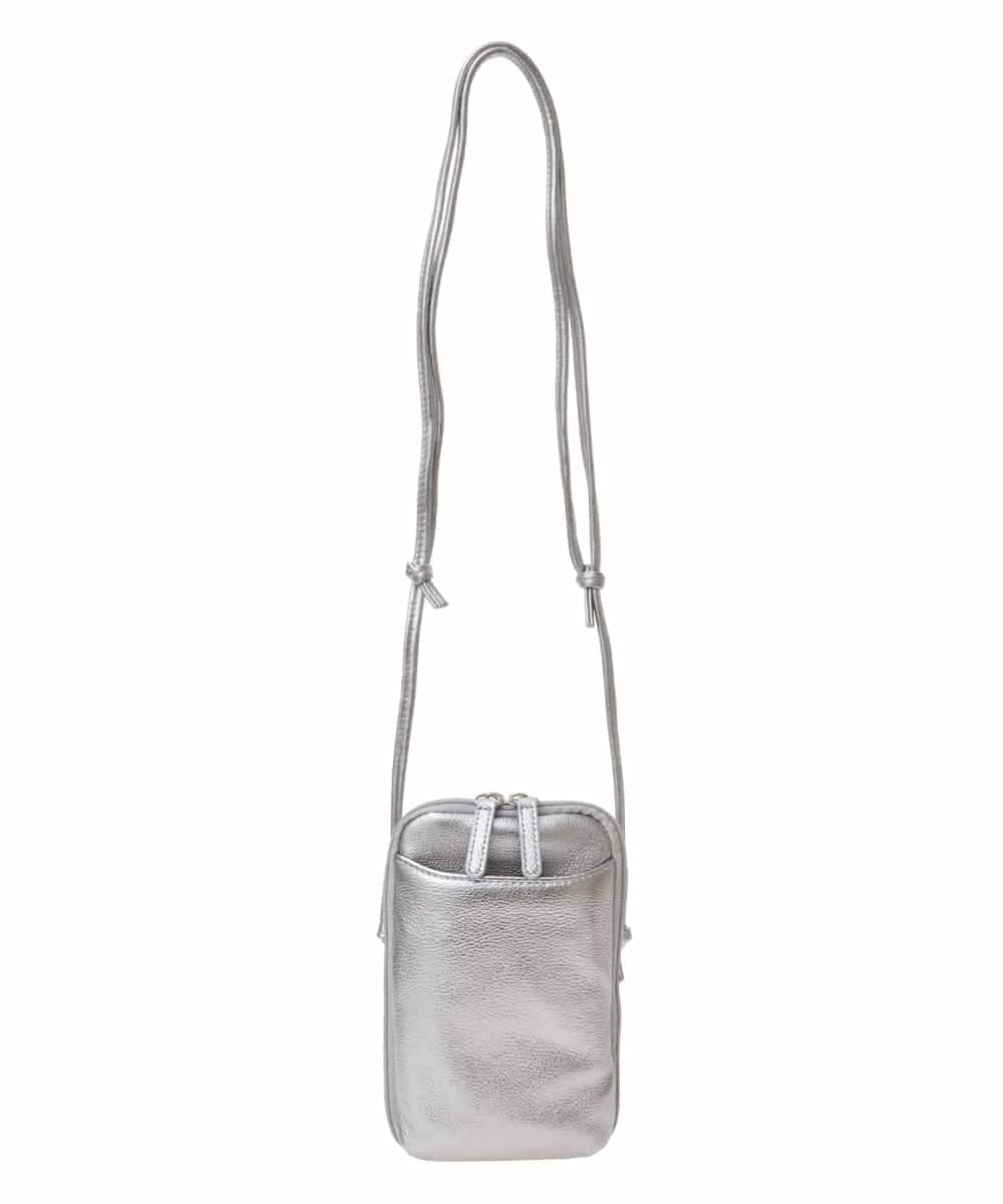 BPKAS30150 MK MICHEL KLEIN BAG(MK ミッシェルクラン バッグ) カウレザーウォレットミニショルダー シルバー