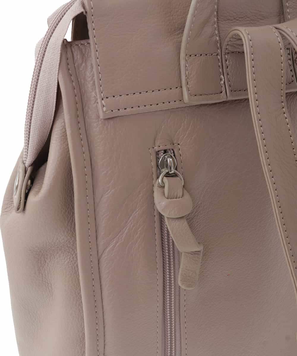 BPKAV02280 MK MICHEL KLEIN BAG(MK ミッシェルクラン バッグ) [A4収納可]レザースクエアデザインリュック ベージュ