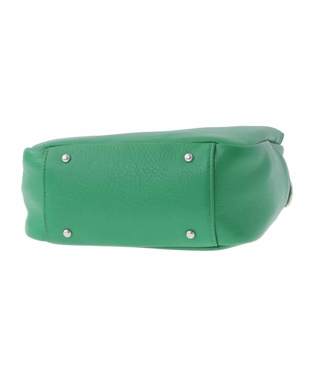 BPKAV11250 MK MICHEL KLEIN BAG(MK ミッシェルクラン バッグ) [2WAY]カウレザースクエアミニトートバッグ グリーン