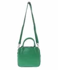 BPKAV11250 MK MICHEL KLEIN BAG(MK ミッシェルクラン バッグ) [2WAY]カウレザースクエアミニトートバッグ グリーン
