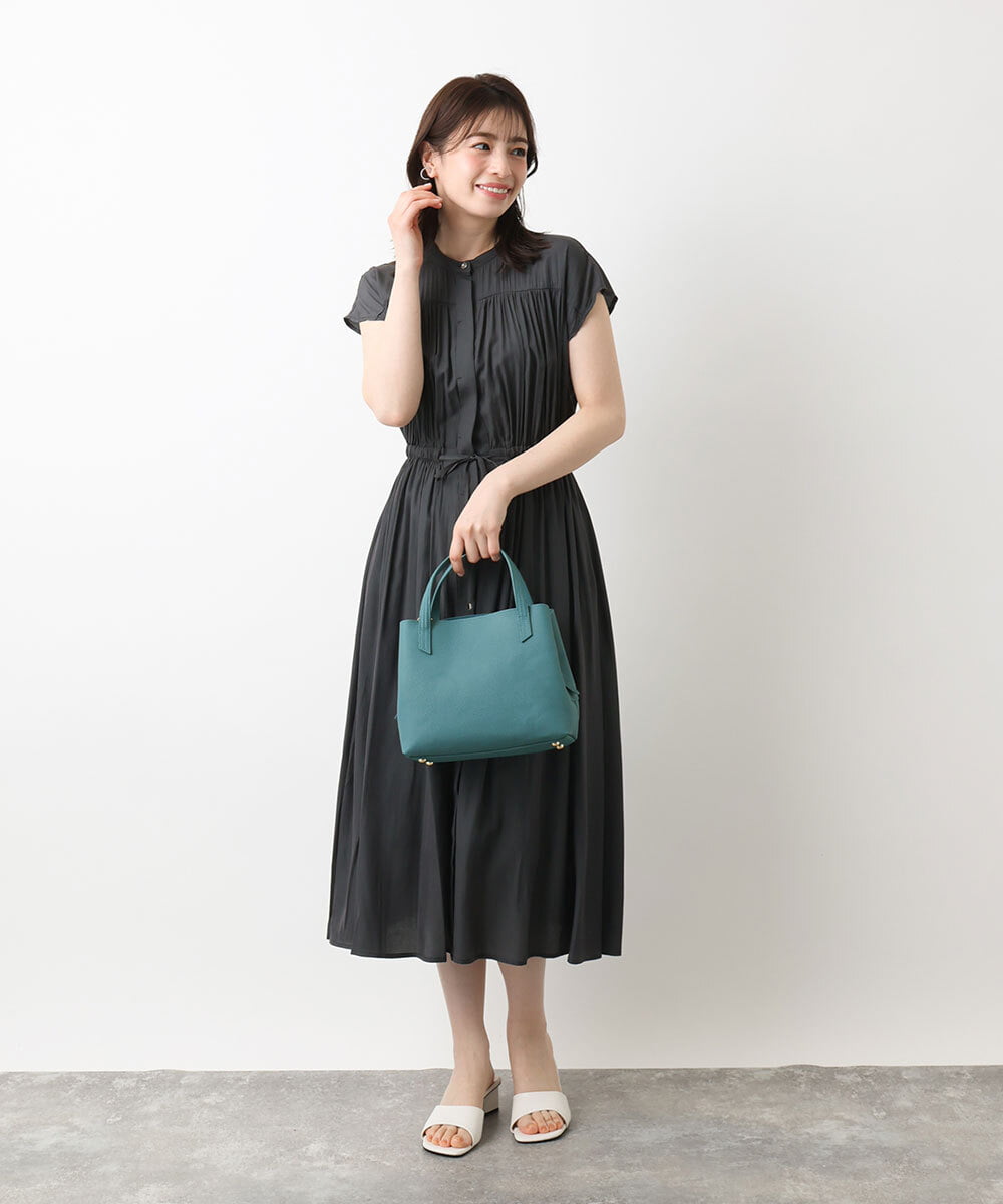BPKGA06270 MK MICHEL KLEIN BAG(MK ミッシェルクラン バッグ) [2WAY]牛革コンパクトトートバッグ グリーン