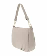 BPKGD01260 MK MICHEL KLEIN BAG(MK ミッシェルクラン バッグ) [2WAY]ギャザーポイント牛革ワンハンドルバッグ ライトグレー