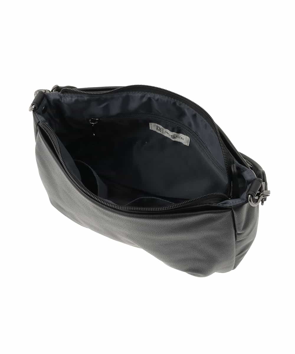 BPKGD01260 MK MICHEL KLEIN BAG(MK ミッシェルクラン バッグ) [2WAY]ギャザーポイント牛革ワンハンドルバッグ ライトグレー