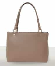 BPKGD04300 MK MICHEL KLEIN BAG(MK ミッシェルクラン バッグ) [2WAY/A4収納可]メタルポイント牛革トートバッグ ブラウン