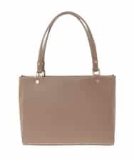 BPKGD04300 MK MICHEL KLEIN BAG(MK ミッシェルクラン バッグ) [2WAY/A4収納可]メタルポイント牛革トートバッグ ブラウン