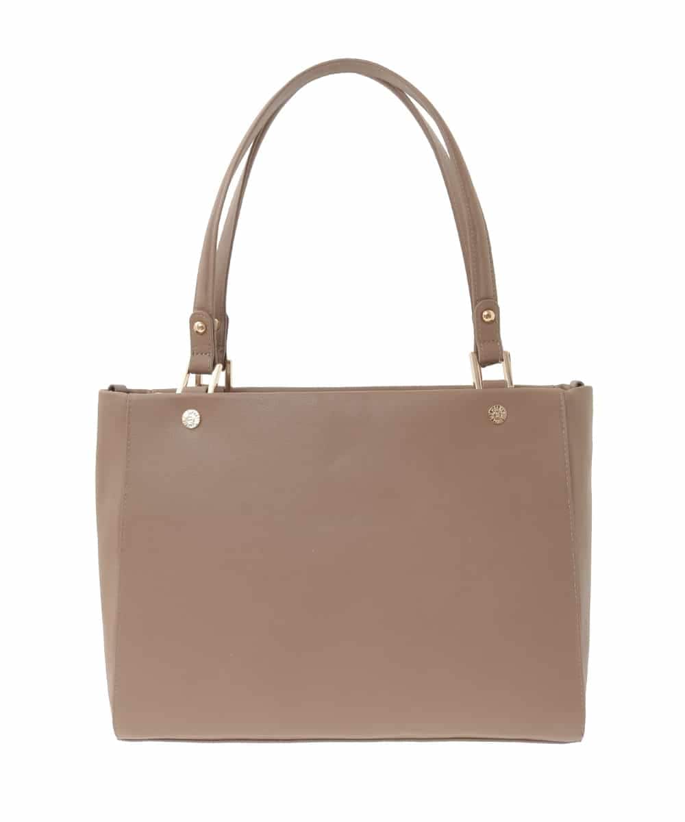 BPKGD04300 MK MICHEL KLEIN BAG(MK ミッシェルクラン バッグ) [2WAY/A4収納可]メタルポイント牛革トートバッグ ブラウン