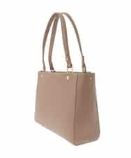 BPKGD04300 MK MICHEL KLEIN BAG(MK ミッシェルクラン バッグ) [2WAY/A4収納可]メタルポイント牛革トートバッグ ブラウン