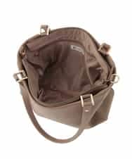BPKGD04300 MK MICHEL KLEIN BAG(MK ミッシェルクラン バッグ) [2WAY/A4収納可]メタルポイント牛革トートバッグ ブラウン