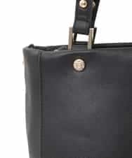BPKGD04300 MK MICHEL KLEIN BAG(MK ミッシェルクラン バッグ) [2WAY/A4収納可]メタルポイント牛革トートバッグ ブラウン