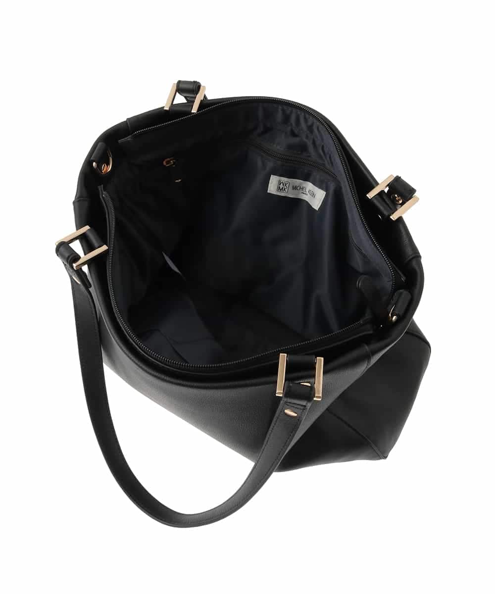 BPKGD04300 MK MICHEL KLEIN BAG(MK ミッシェルクラン バッグ) [2WAY/A4収納可]メタルポイント牛革トートバッグ ブラウン